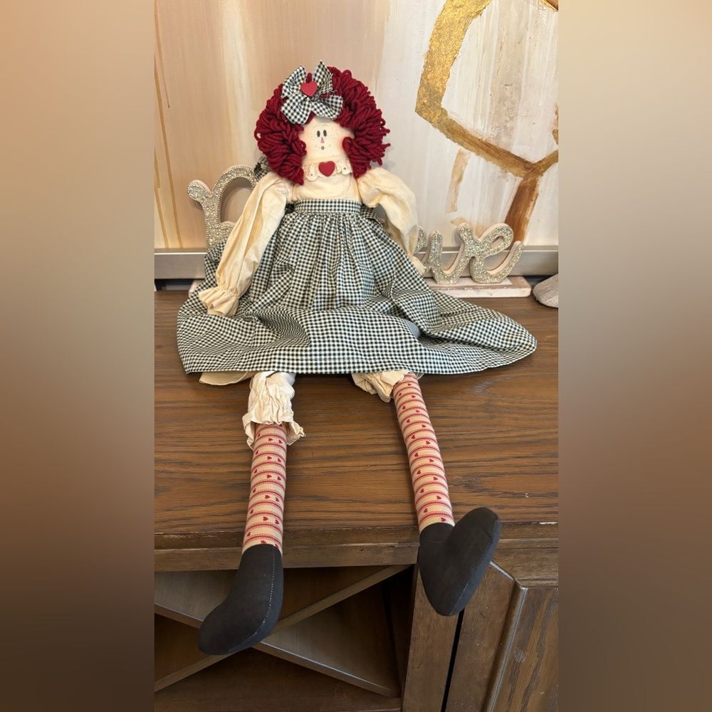 VTG Raggedy Ann Country Folk Doll